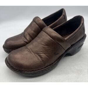 BOC Women's Clog Peggy Slip On Shoe Size 8 Gold Metallic‎